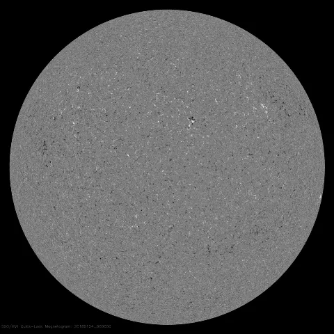 Image of Sun's magnetic field