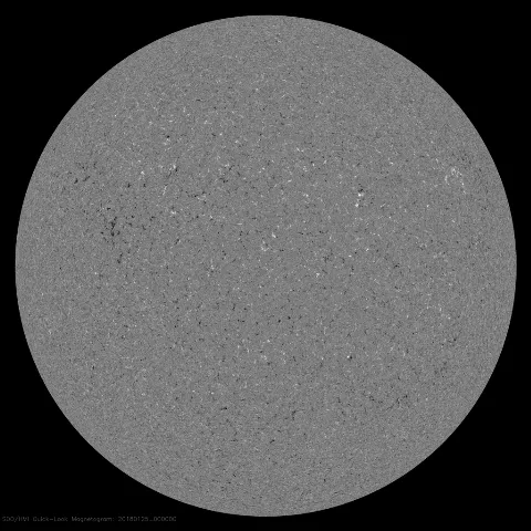 Image of Sun's magnetic field