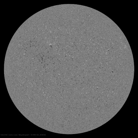 Image of Sun's magnetic field