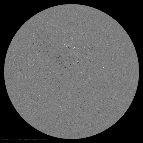 Image of Sun's magnetic field