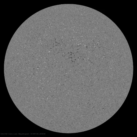 Image of Sun's magnetic field