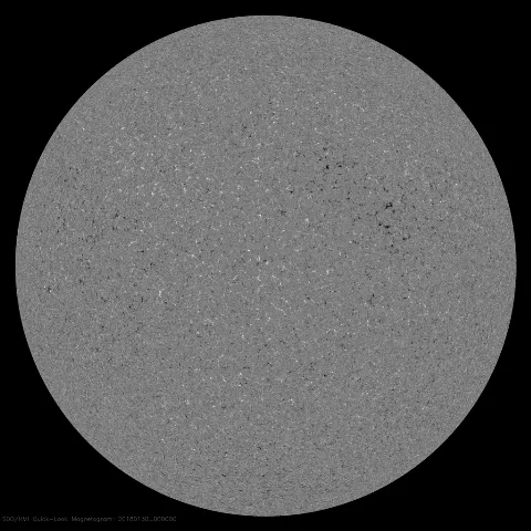 Image of Sun's magnetic field