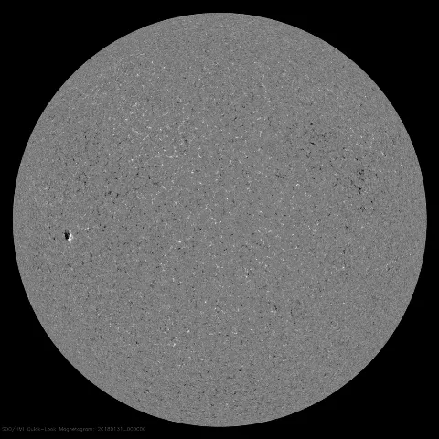 Image of Sun's magnetic field