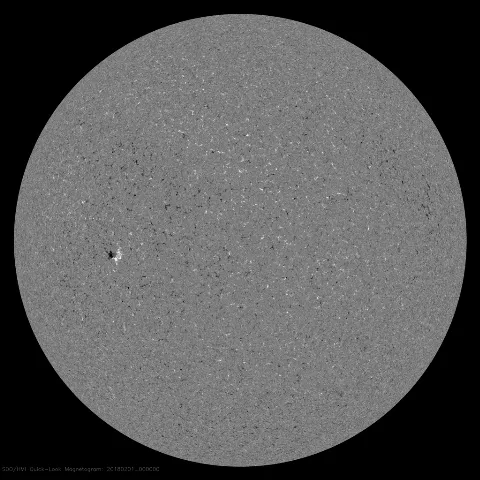 Image of Sun's magnetic field