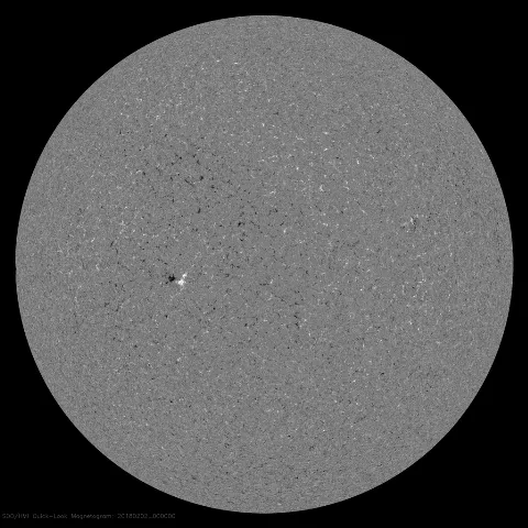 Image of Sun's magnetic field