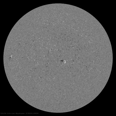 Image of Sun's magnetic field