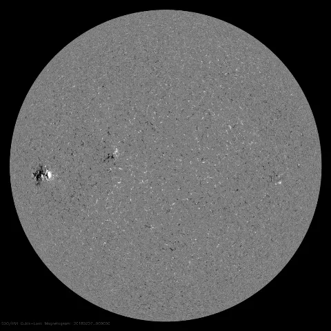 Image of Sun's magnetic field