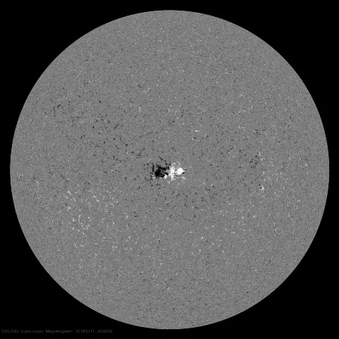 Image of Sun's magnetic field