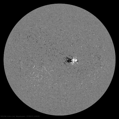 Image of Sun's magnetic field