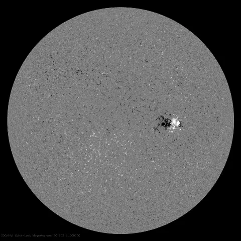 Image of Sun's magnetic field