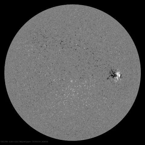 Image of Sun's magnetic field