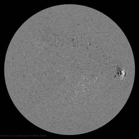 Image of Sun's magnetic field