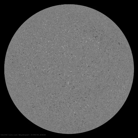 Image of Sun's magnetic field