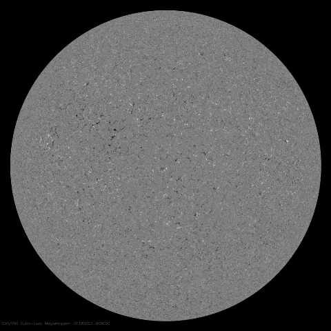 Image of Sun's magnetic field