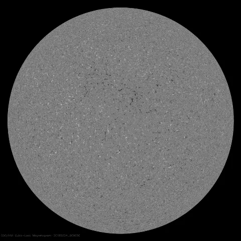 Image of Sun's magnetic field