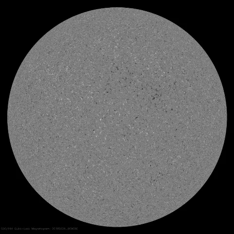 Image of Sun's magnetic field