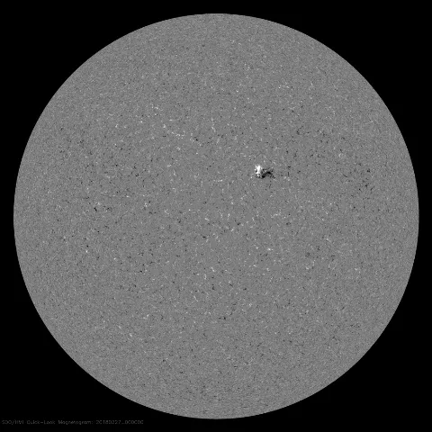 Image of Sun's magnetic field