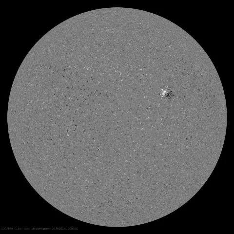 Image of Sun's magnetic field