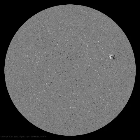 Image of Sun's magnetic field