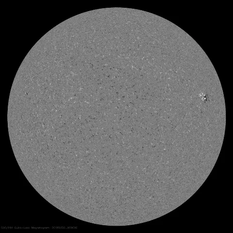 Image of Sun's magnetic field