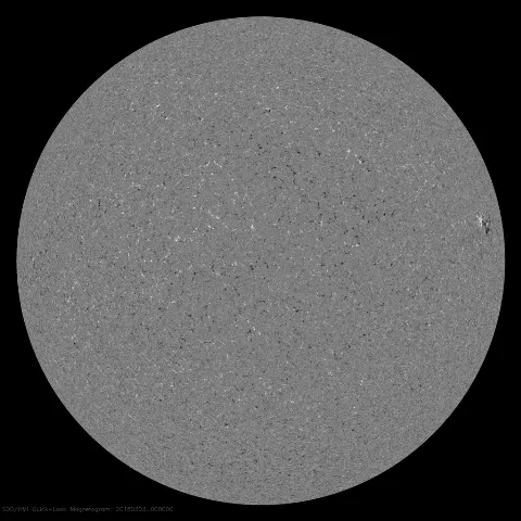 Image of Sun's magnetic field