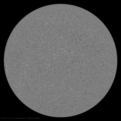 Image of Sun's magnetic field