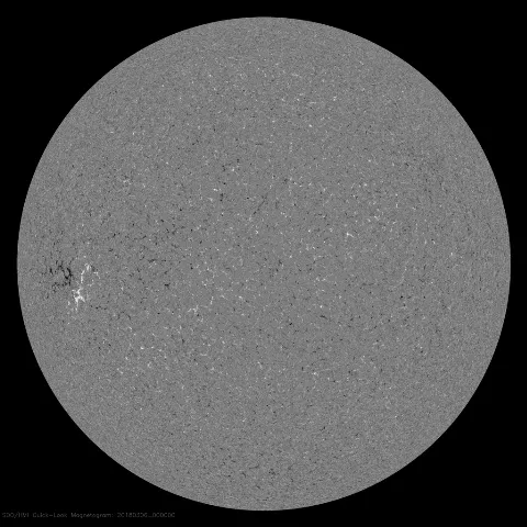 Image of Sun's magnetic field