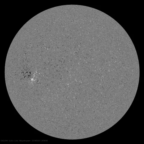 Image of Sun's magnetic field