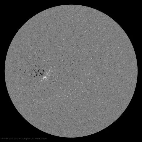 Image of Sun's magnetic field