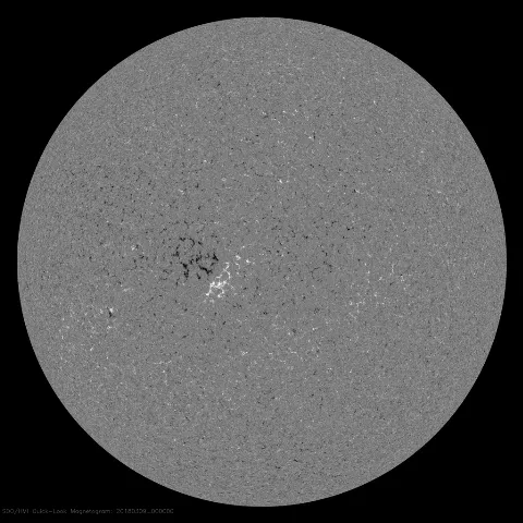 Image of Sun's magnetic field