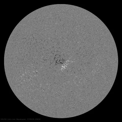 Image of Sun's magnetic field