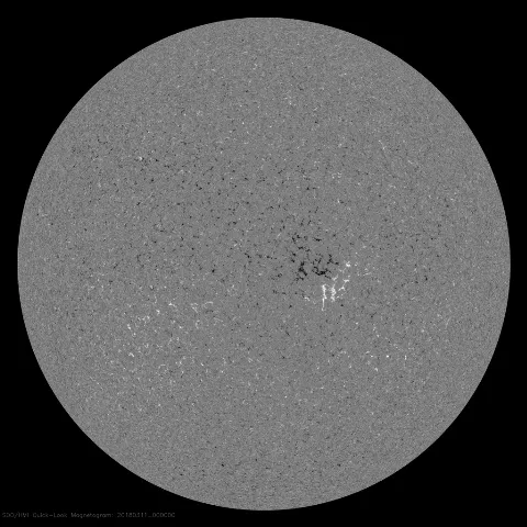 Image of Sun's magnetic field