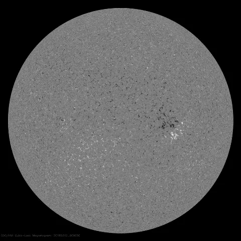 Image of Sun's magnetic field