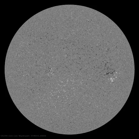 Image of Sun's magnetic field