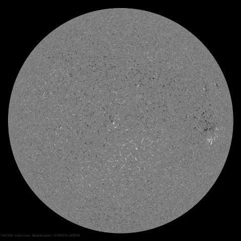 Image of Sun's magnetic field