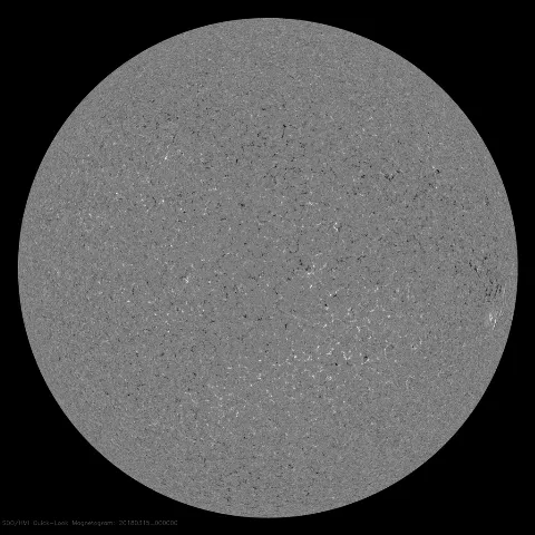 Image of Sun's magnetic field