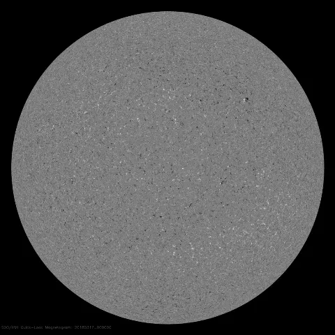 Image of Sun's magnetic field