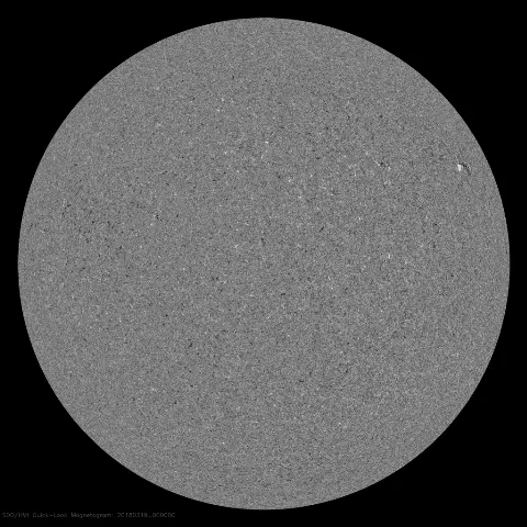 Image of Sun's magnetic field