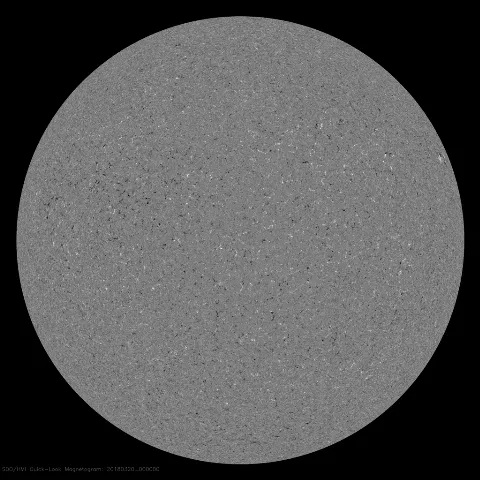 Image of Sun's magnetic field