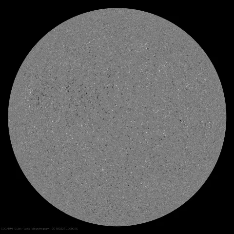 Image of Sun's magnetic field