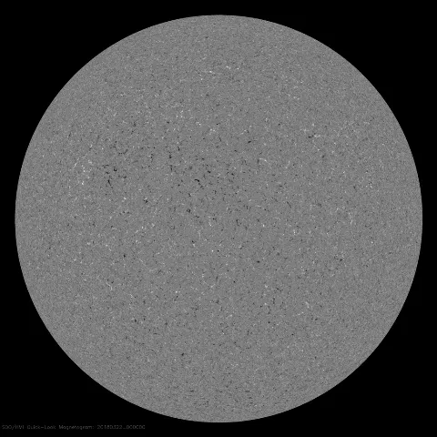 Image of Sun's magnetic field