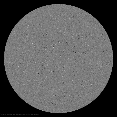 Image of Sun's magnetic field