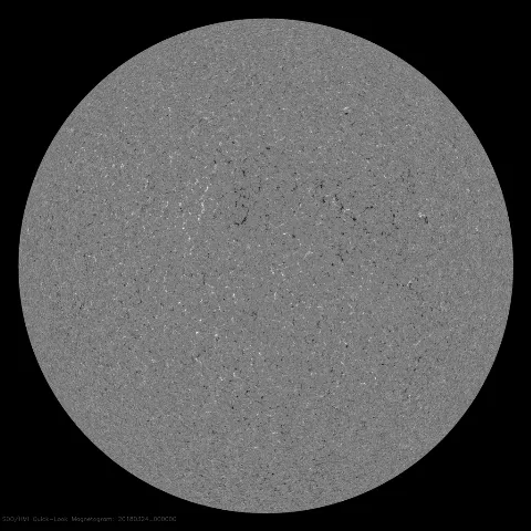 Image of Sun's magnetic field