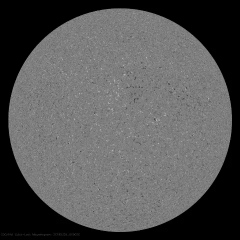 Image of Sun's magnetic field