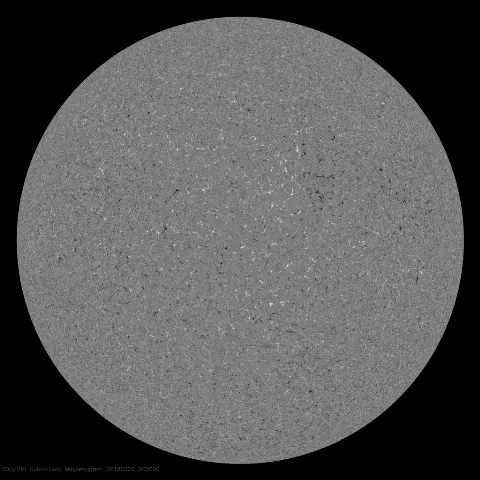 Image of Sun's magnetic field