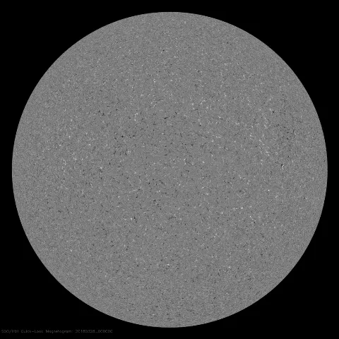 Image of Sun's magnetic field