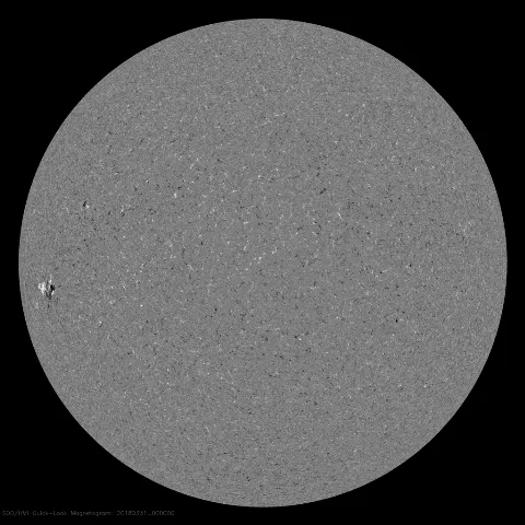 Image of Sun's magnetic field