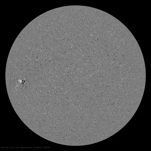 Image of Sun's magnetic field