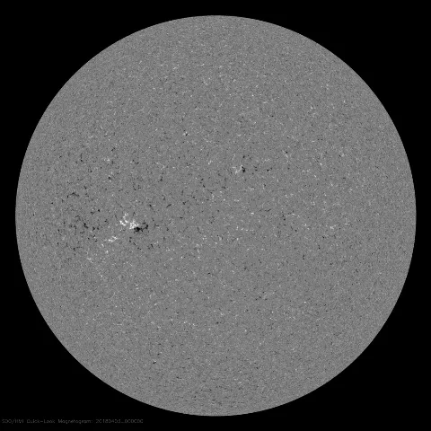 Image of Sun's magnetic field