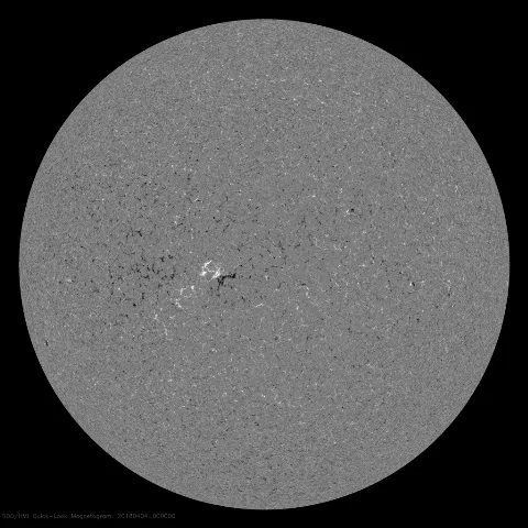 Image of Sun's magnetic field